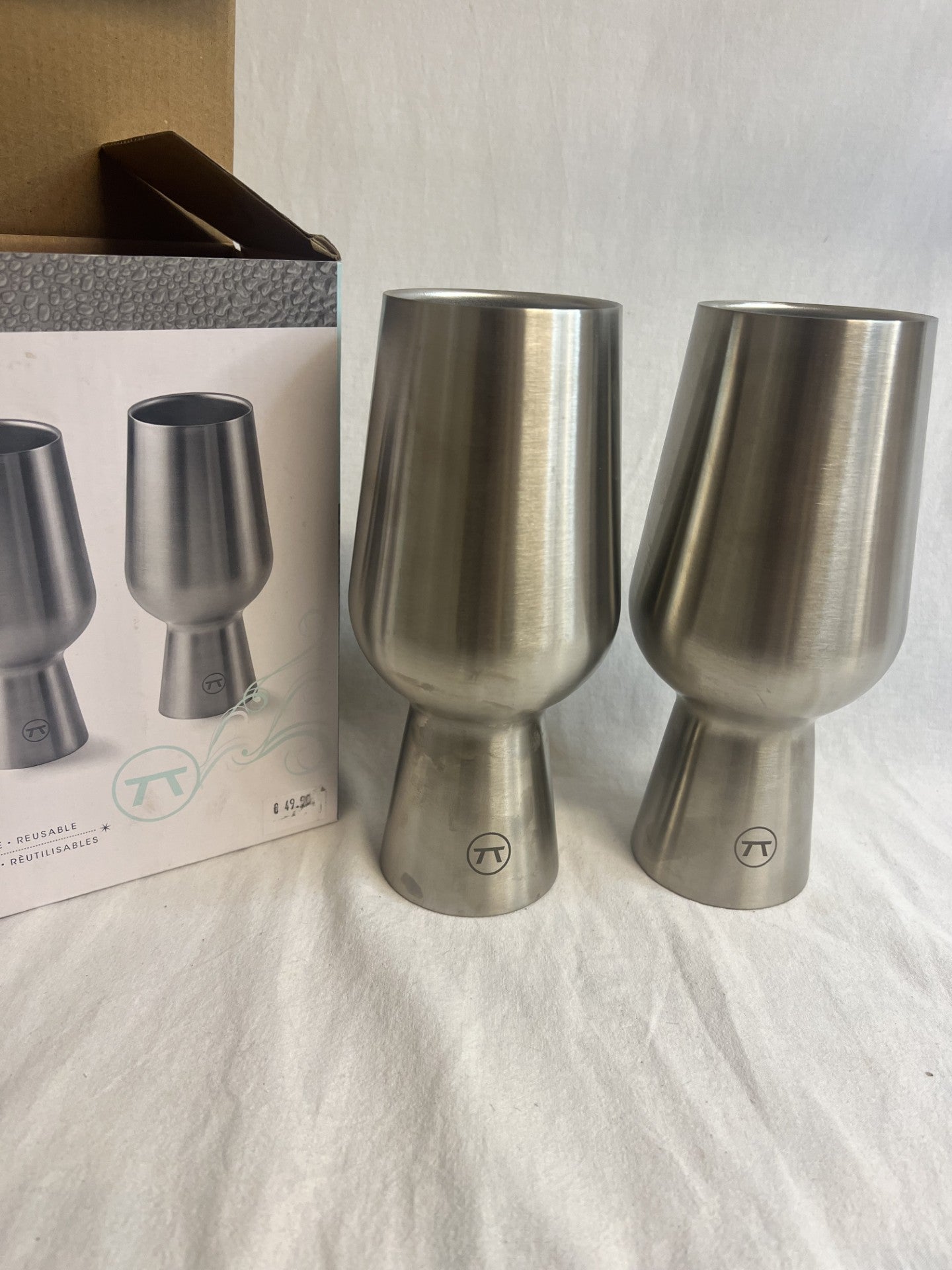 IPA glasses 2-pack (New) in metal