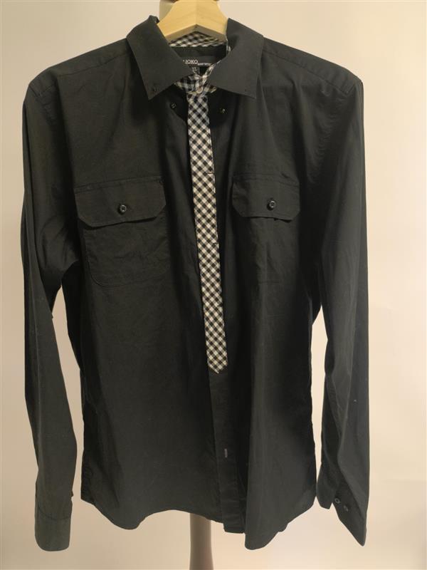 Black men's shirt from Mijoko Men's Wear, XL