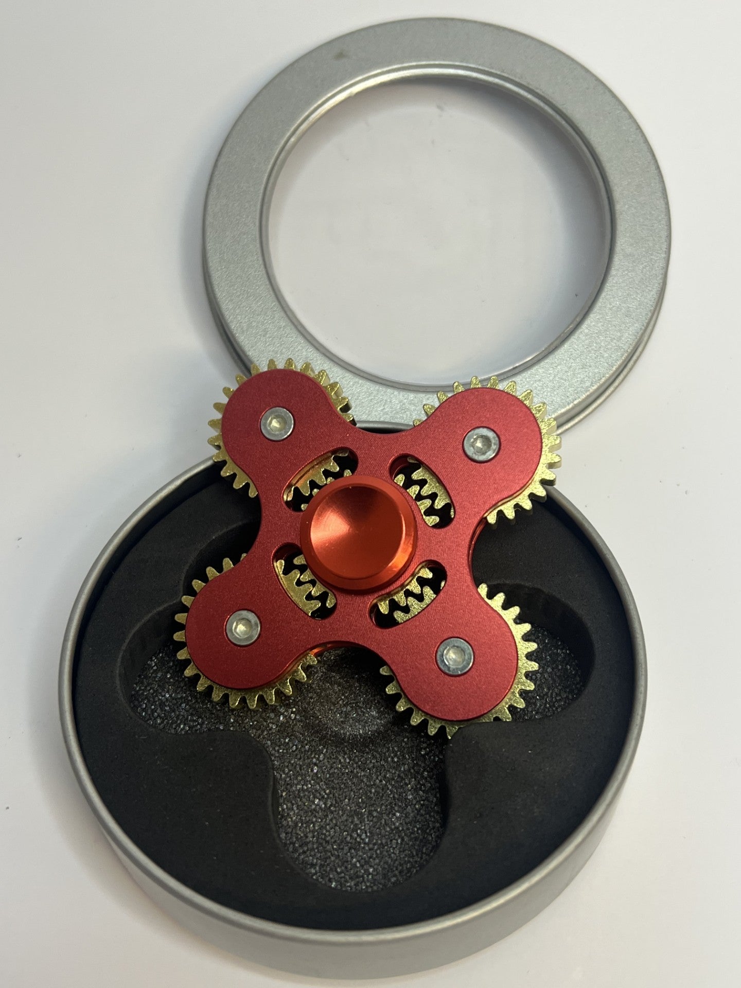 Fidget Spinner Deluxe New from Kendama Nordics Red/Brass