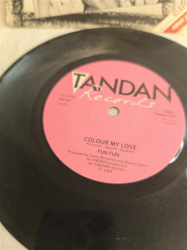 Fun Fun – Colour My Love - Italo Disco (7” Vinyl, 1984)