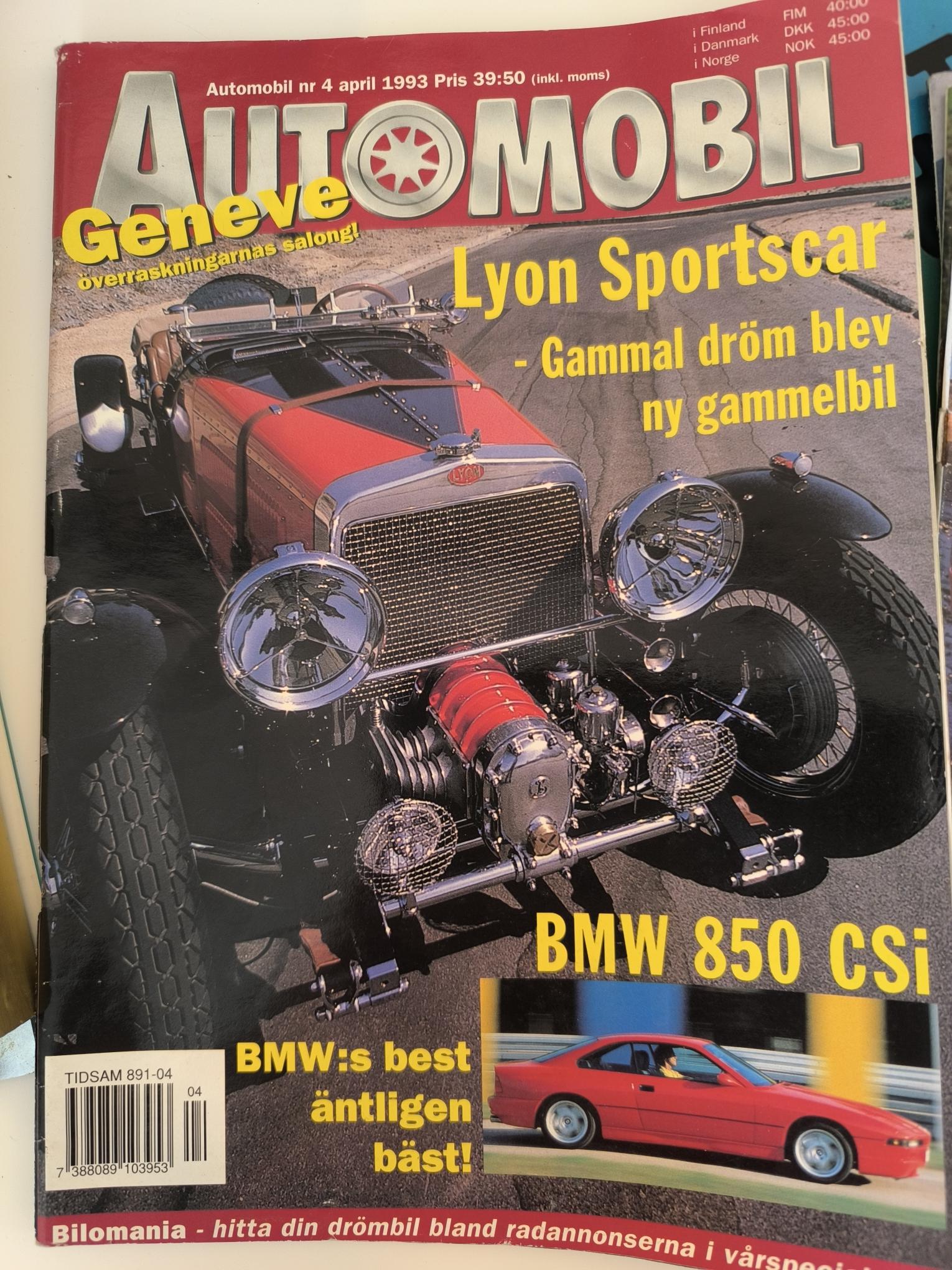 Automobil Journal No. 4 from April 1993