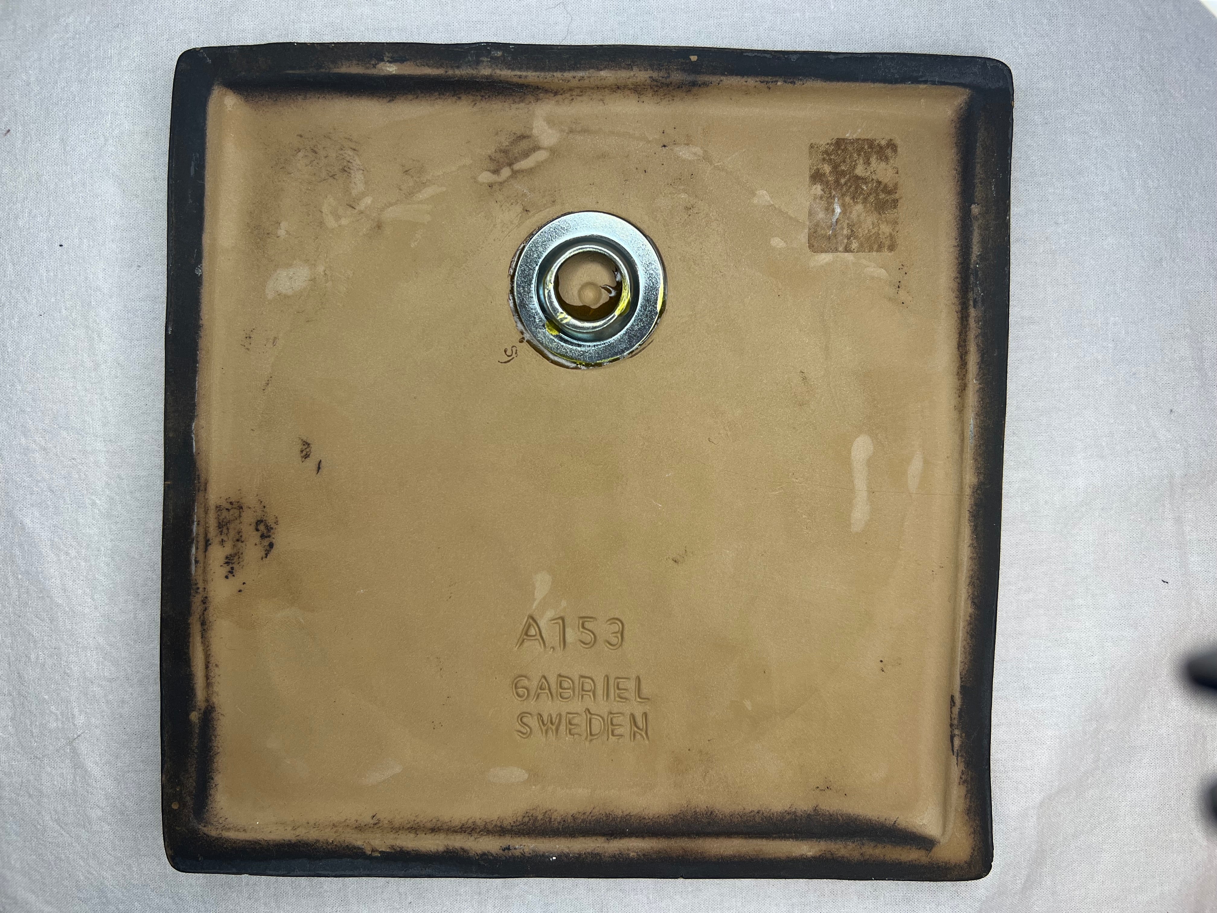 Wall plaque in stoneware - Gabriel ceramics