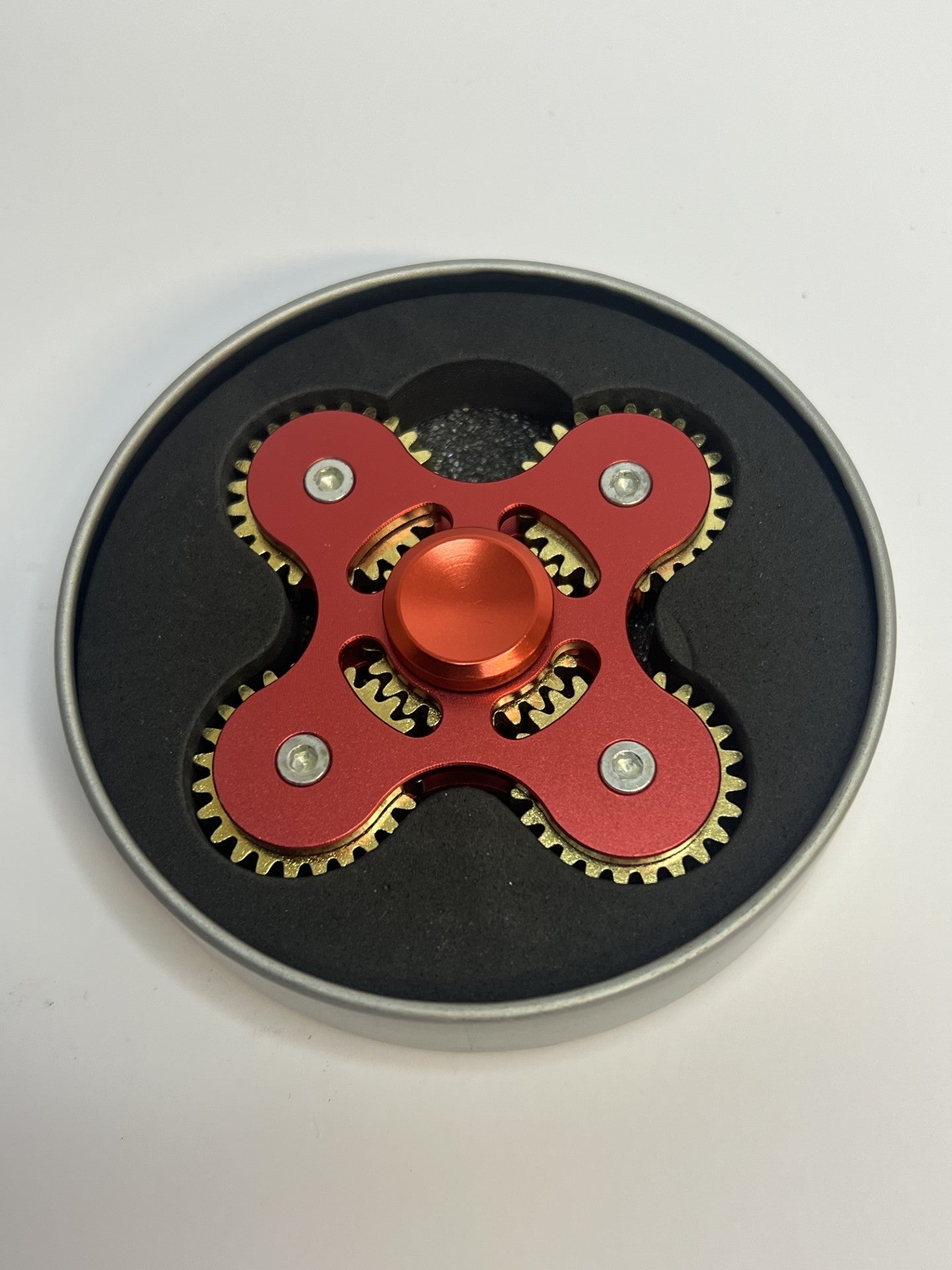 Fidget Spinner Deluxe New from Kendama Nordics Red/Brass