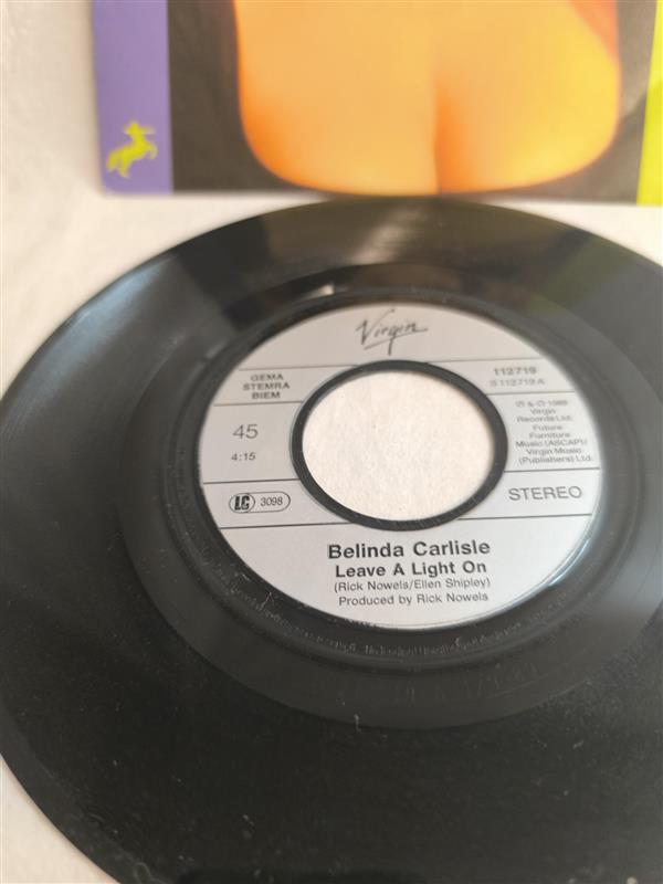 Belinda Carlisle – Leave a Light On (7”) in VG + pen markings