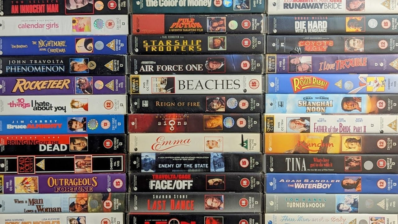 VHS, CD, DVD