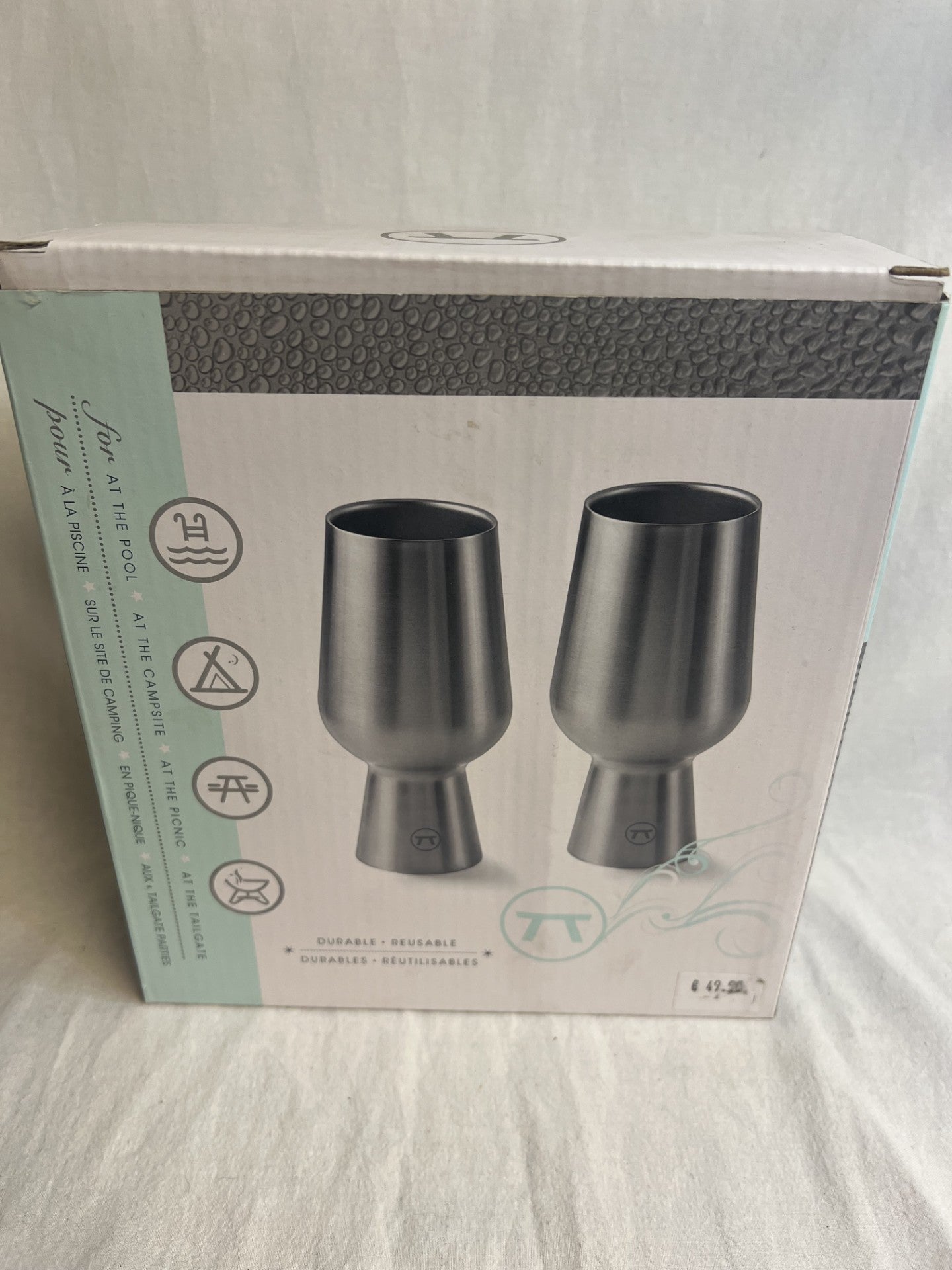 IPA glasses 2-pack (New) in metal