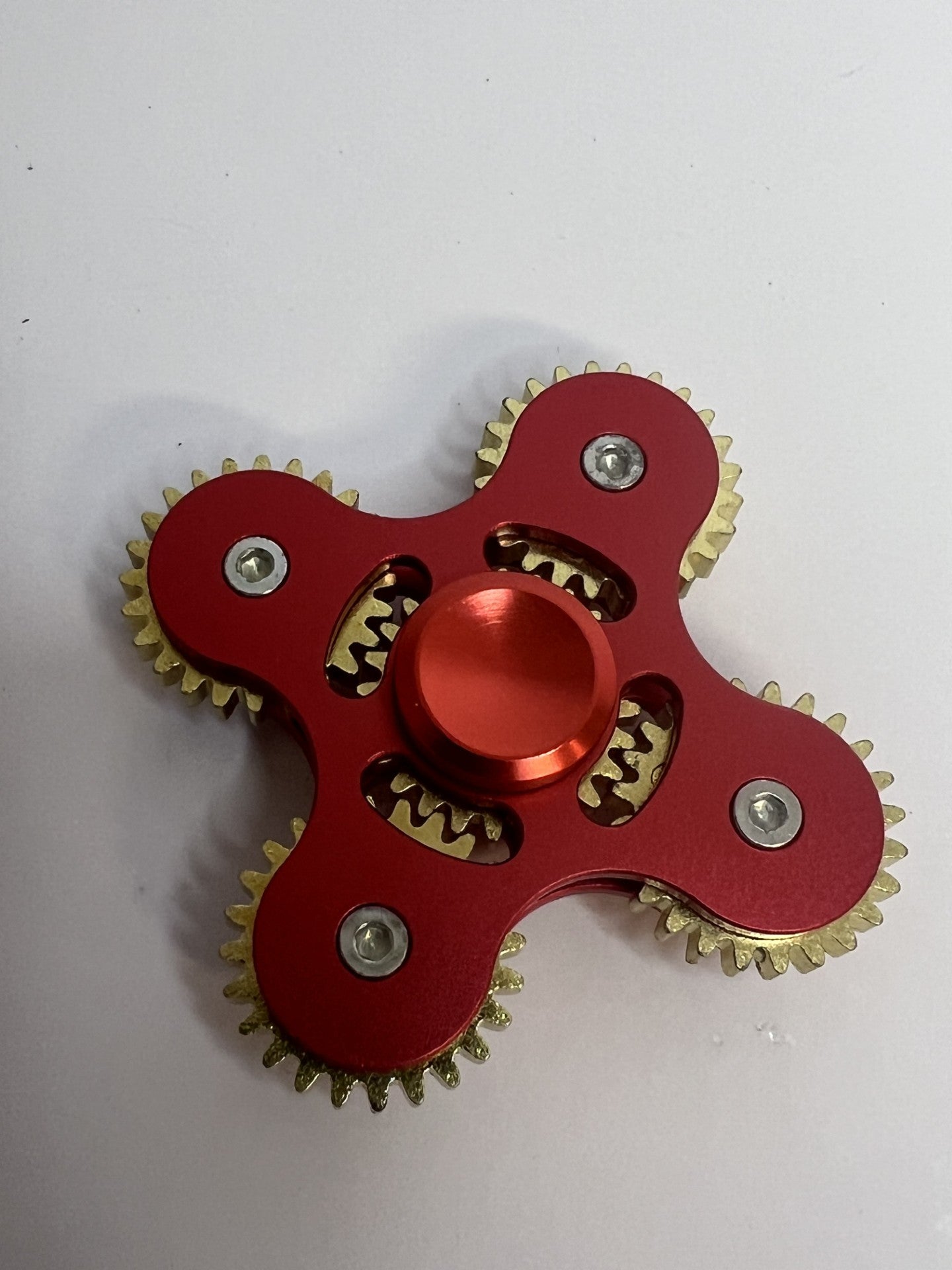 Fidget Spinner Deluxe New from Kendama Nordics Red/Brass