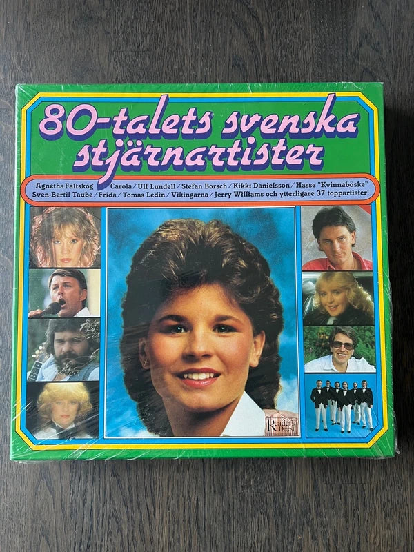 80-talets svenska stjärnartister – 9 LP – stor svensk 80-talssamling Helt ny inplastad box