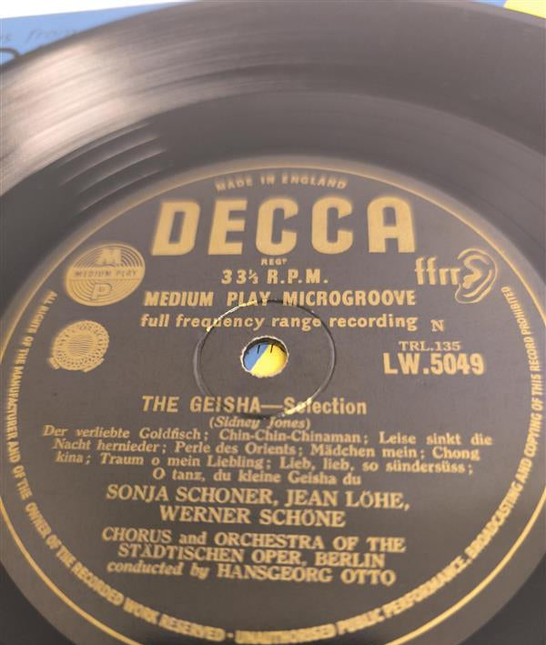Decca 33⅓ rpm (1 skiva, 2 sidor)