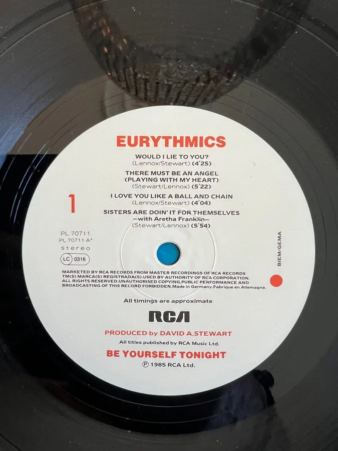 Eurythmics - Be Yourself Tonight /LP 1985