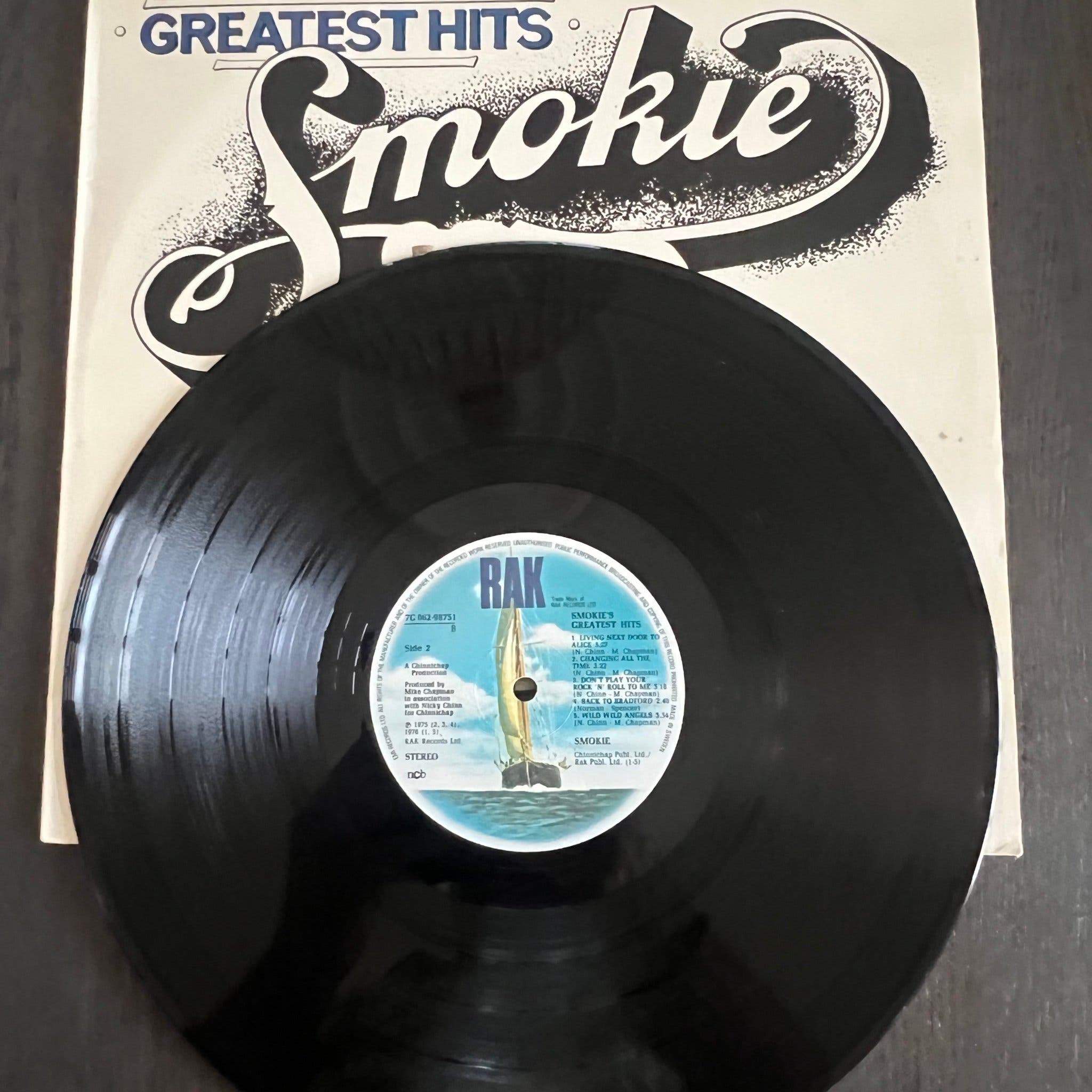 Smokie - Greatest Hits Vinyl LP featuring "Living next door to Alice"