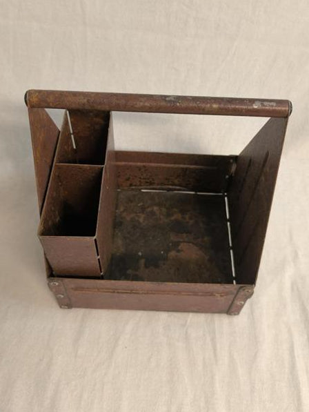 Vintage style Cutlery/condiment holder in "rusty design" - Restaurant