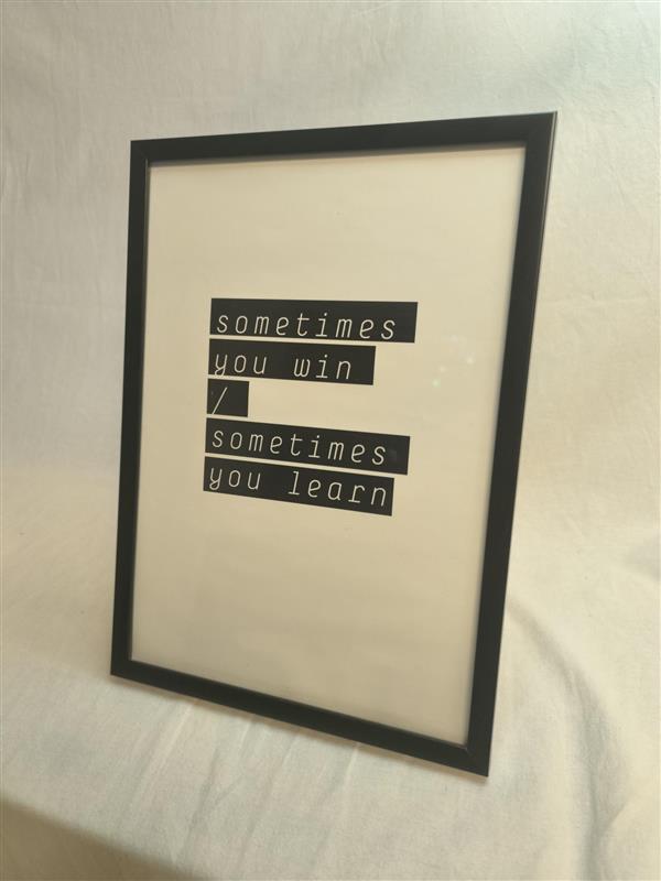 Framed poster