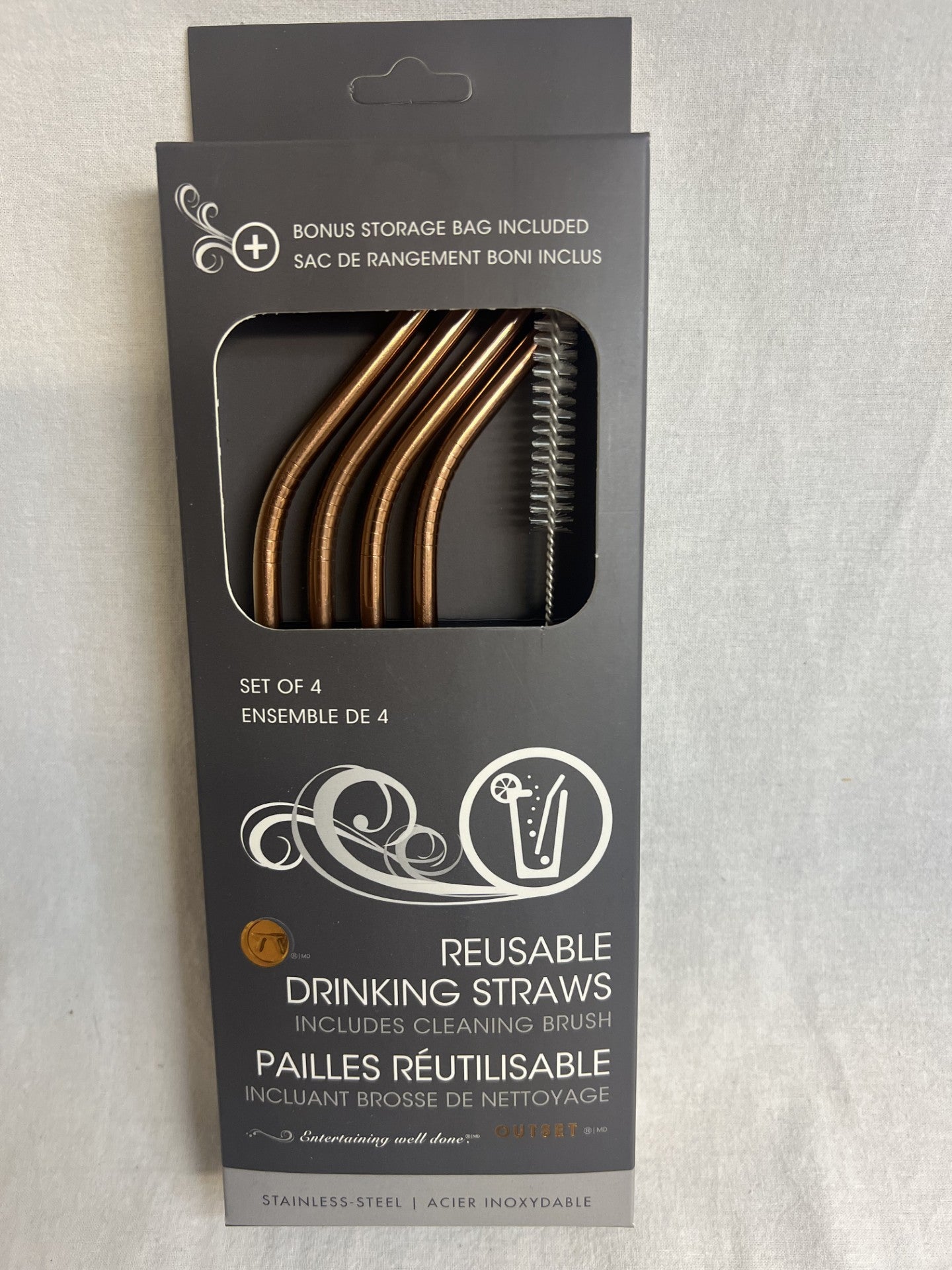 Copper Straws 4-pack (New)