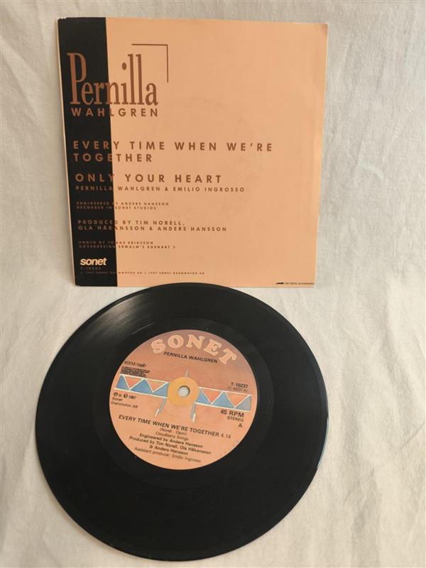 Pernilla Wahlgren – Every Time When We’re Together (7” Vinyl, 1987)