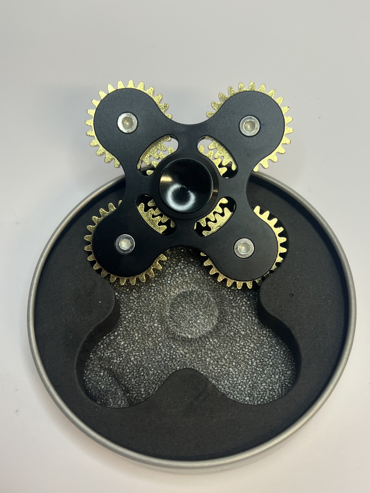 Fidget Spinner Deluxe New from Kendama Nordics Black/Brass